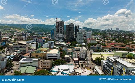 Aerial Panorama of Cebu City, Philippines. Stock Photo - Image of ...