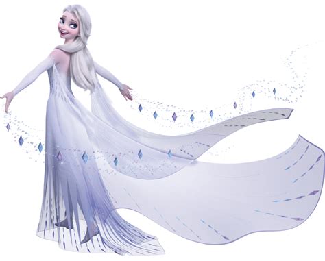 Frozen 2 Elsa in white dress with hair down new official big images ...