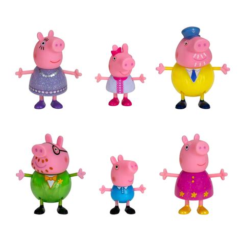 Peppa Pig's Fancy Family 6 Figure Pack - Walmart.com - Walmart.com