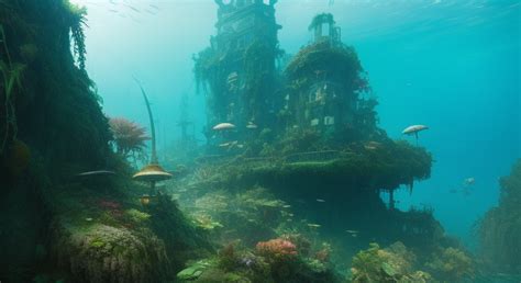 Sunken City Atlantis Postapocalyptic Overgrown Wit by mmsopen3 on ...