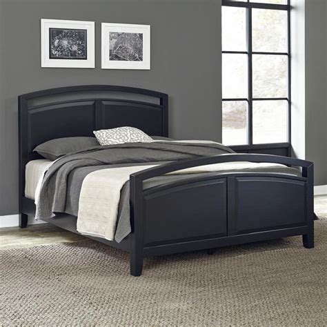 Home Styles Prescott Black Queen Bed Frame-5514-500 - The Home Depot