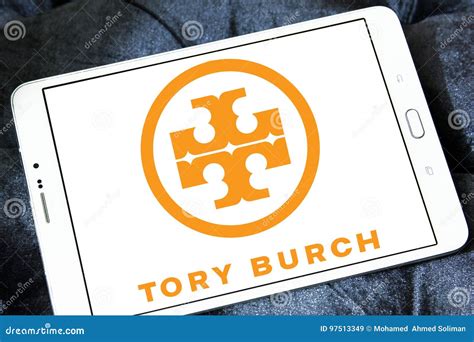 Tory burch logo editorial stock image. Image of brand - 97513349