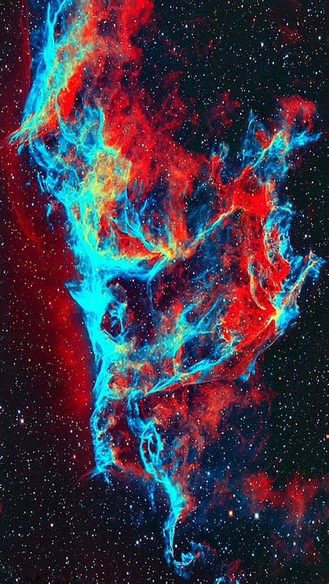 Veil Nebula, colors, galaxy, sky, HD phone wallpaper | Peakpx