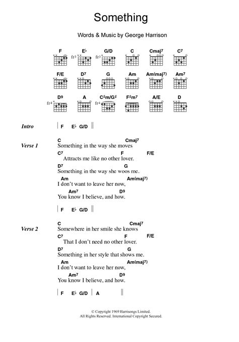 Something by The Beatles - Guitar Chords/Lyrics - Guitar Instructor