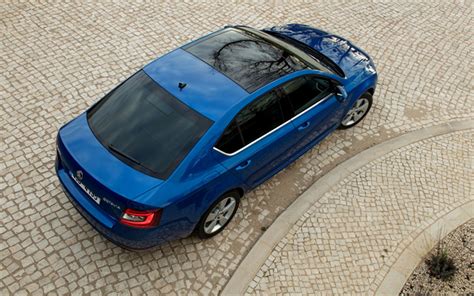 Download wallpapers Skoda Octavia, 2018, exterior, new blue Octavia ...