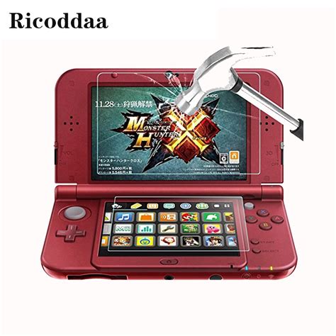 For Nintendo New 3DS XL Screen Protector Tempered Glass For Top Screen ...