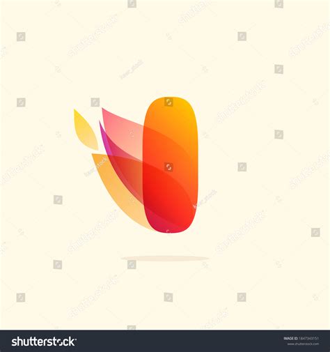 Burning Fire Letter Logo Red Tails Stock Vector (Royalty Free ...