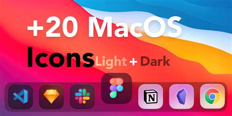 MacOS Icon Pack 2023 - +20 Free Icons | Figma