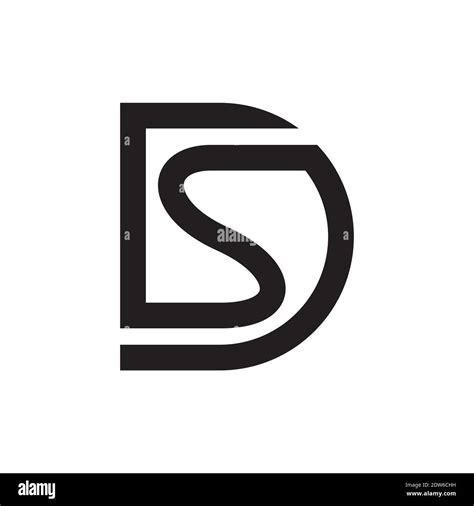 Initial letter ds logo or sd logo vector design template Stock Vector ...