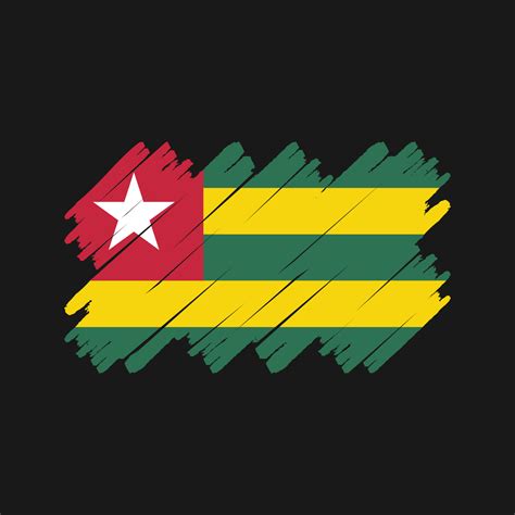 Togo Flag Brush. National Flag 11081565 Vector Art at Vecteezy