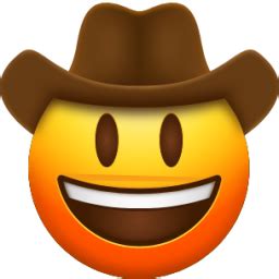 "Cowboy Hat Face" Emoji - Download for free – Iconduck