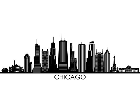 Patience fight Contradiction chicago skyline silhouette png friendly ...