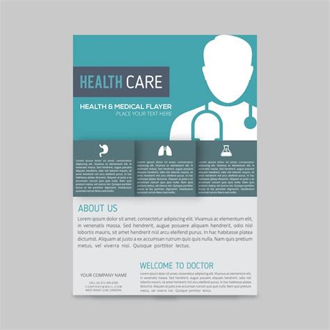 Free Vector | Modern medical brochure template