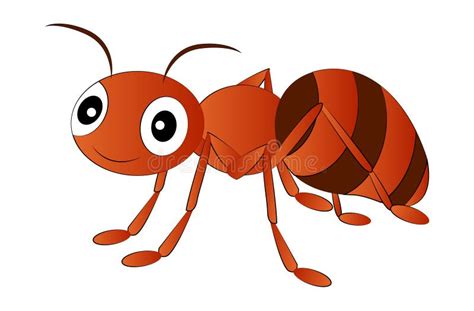 Cartoon Red Ant Clip Art stock vector. Illustration of science - 84710649