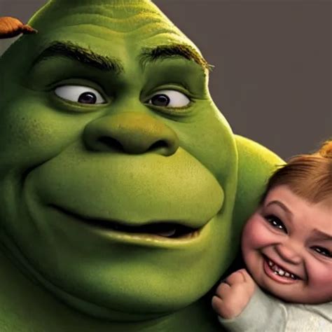 a photo of shrek laughing at a crying child | Stable Diffusion