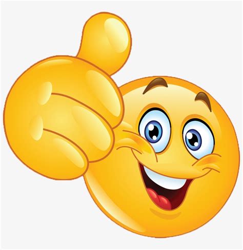 Like Emoji - Smiley Face Thumbs Up Transparent PNG - 800x765 - Free ...