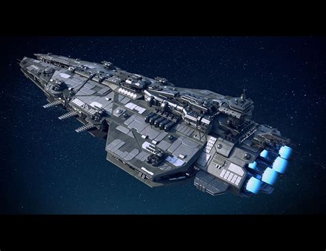 ArtStation - Space Battleship, Misuo WU | Space battleship, Space ship ...