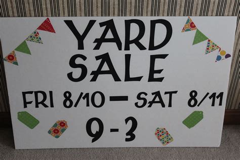 Pin by Sarah Martini on Craft Ideas | Yard sale signs, Yard sale, For ...