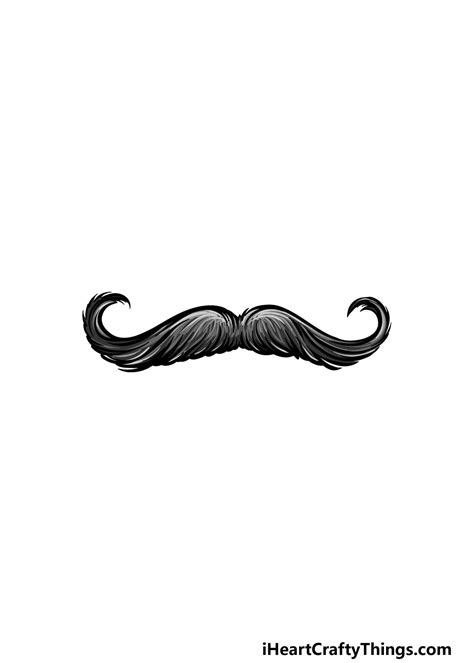 Mustache Drawing - How To Draw A Mustache Step By Step