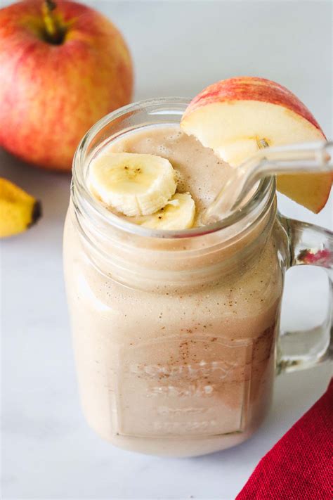 Easy Apple Banana Smoothie Recipe - Nourish Plate