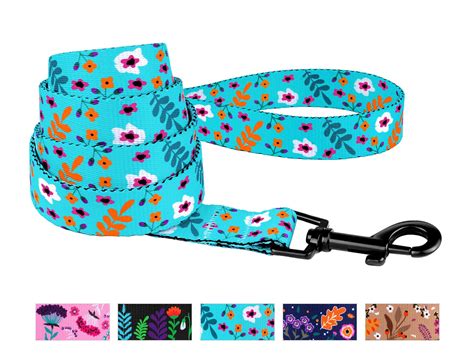 Floral Personalized Dog Collar, Flower Pattern Dog Collar with Matching ...