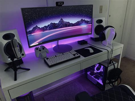 Ultrawide gaming rig! Best Gaming Setup, Computer Desk Setup, Computer ...