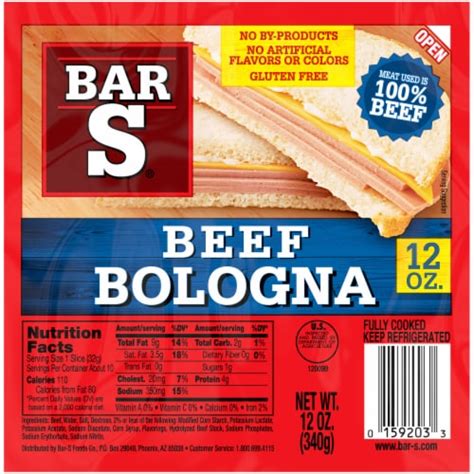 Beef Bologna Sliced Deli-Style Lunch Meat, 12 oz - Fry’s Food Stores