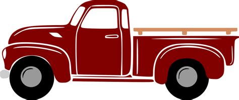 Free SVG Files for Cricut | Classic Red Truck SVG