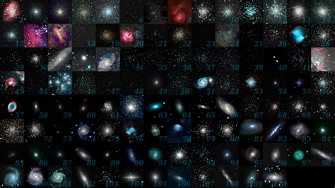 Messier objects are fuzzy patches in the night sky