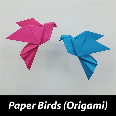 3D Paper Birds Making Tutorial - Easy Origami - How to Make a Paper ...