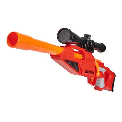 Nerf Style Gun Sniper Rifle Blaster w Scope