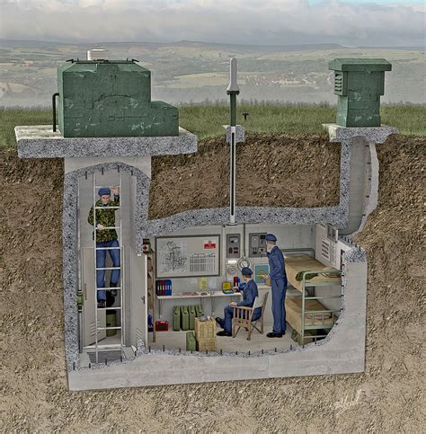 ROC Nuclear Monitoring Post - Cutaway | Underground shelter, Survival ...