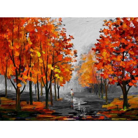 FOGGY DAY — PALETTE KNIFE Oil Painting On Canvas By Leonid Afremov ...