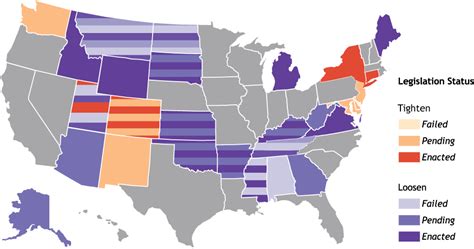 The Status of Gun Laws by State>