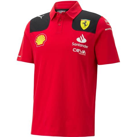 Scuderia Ferrari F1 Men's 2023 Team Polo Shirt | T-shirt polos, Print t ...