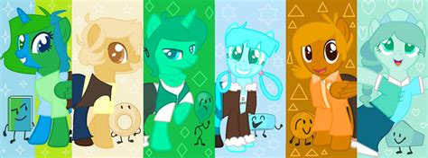 BFDI Mane 6 Pony Version by WhiteMatilda16 on DeviantArt