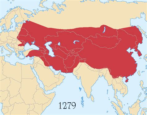 Greatest Extent of the Mongol Empire [752x591] : r/MapPorn