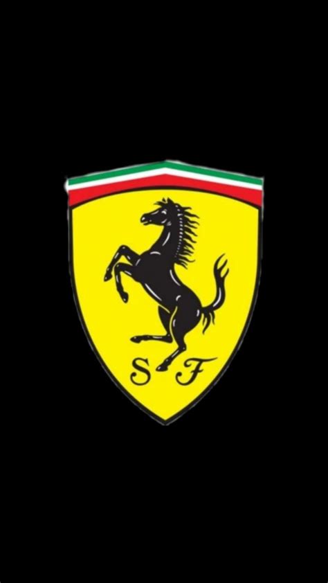 Black Wallpaper Ferrari Logo