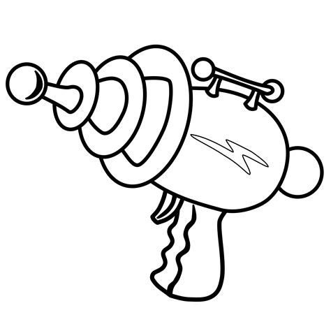 ray gun coloring pages - Clip Art Library