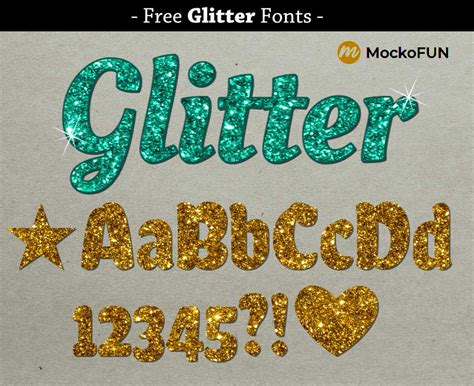 [FREE] Glitter Font - MockoFUN