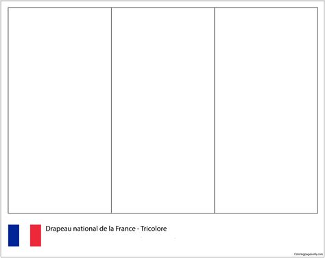 Flag of France-World Cup 2018 Coloring Page - Free Printable Coloring Pages