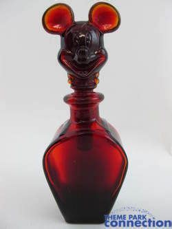 Disney Vintage MICKEY MOUSE Amber Glass Perfume Bottle | Perfume ...