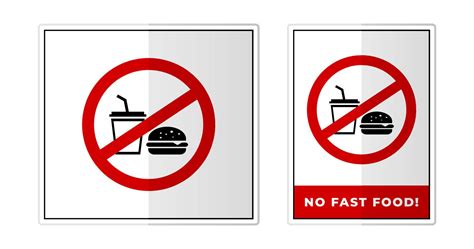 No eating Sign Label Symbol Icon Vector Illustration 21370542 Vector ...