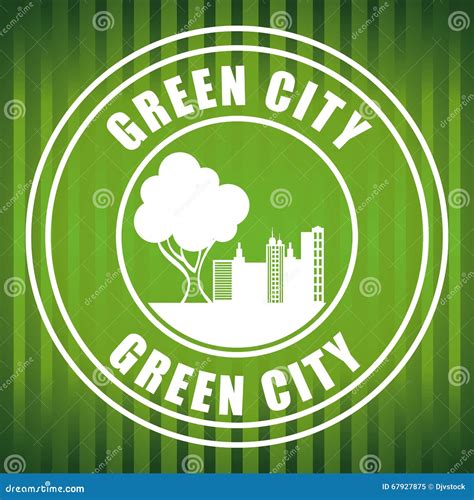 Eco city design stock vector. Illustration of vector - 67927875