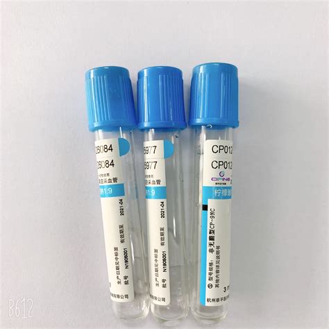 Professional Sodium Citrate Blood Tube Laboratory Coagulation Test Use