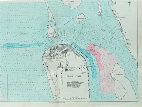 Construction of Willingdon Island Kochi, 1929 Map - Past-India