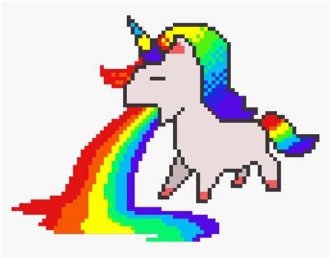 Pixel Art Cute Unicorn, HD Png Download - kindpng