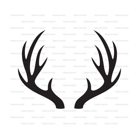 Scrapbooking Papercraft Reindeer Svg Antler Svg Reindeer DXF Antler SVG ...