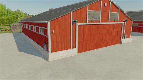 Large placeable American sheds FS22 - KingMods