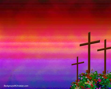 Cross on Calvary | Background 4 Christian : Worship Slide Template